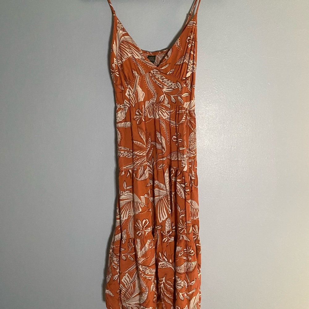 Wild Fable Orange Floral Dress Size Small